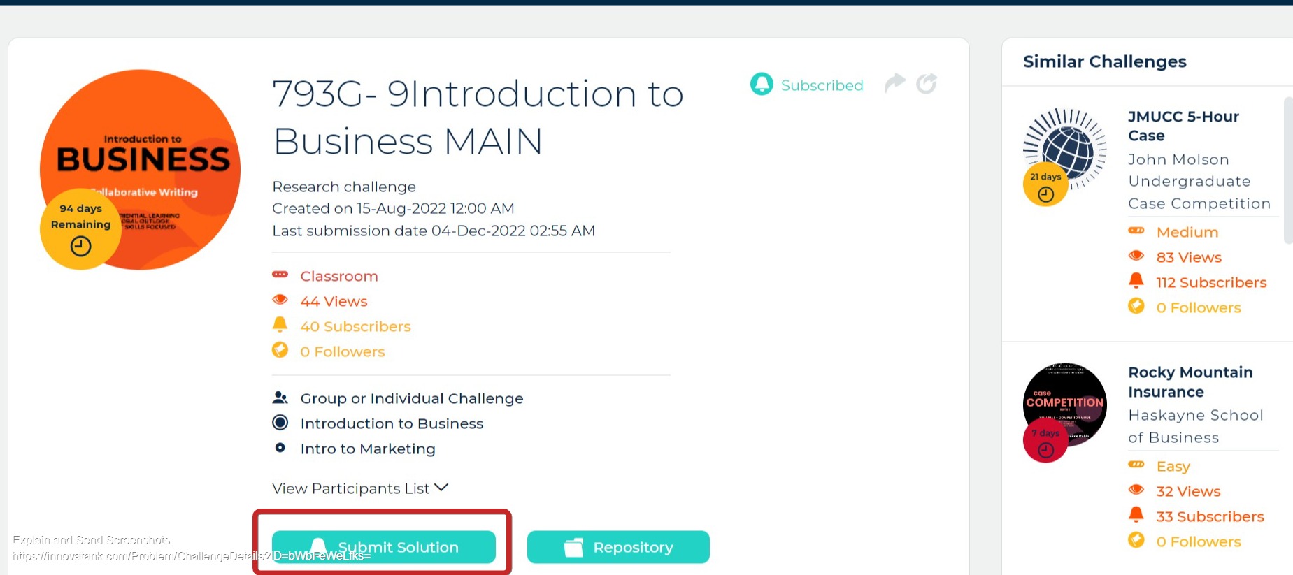 Challenge/Course Details-Submit Solution